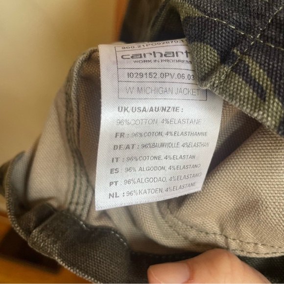 Carhartt WIP Michigan Jacket Wmn Camo - Size Small - Picture 6 of 9